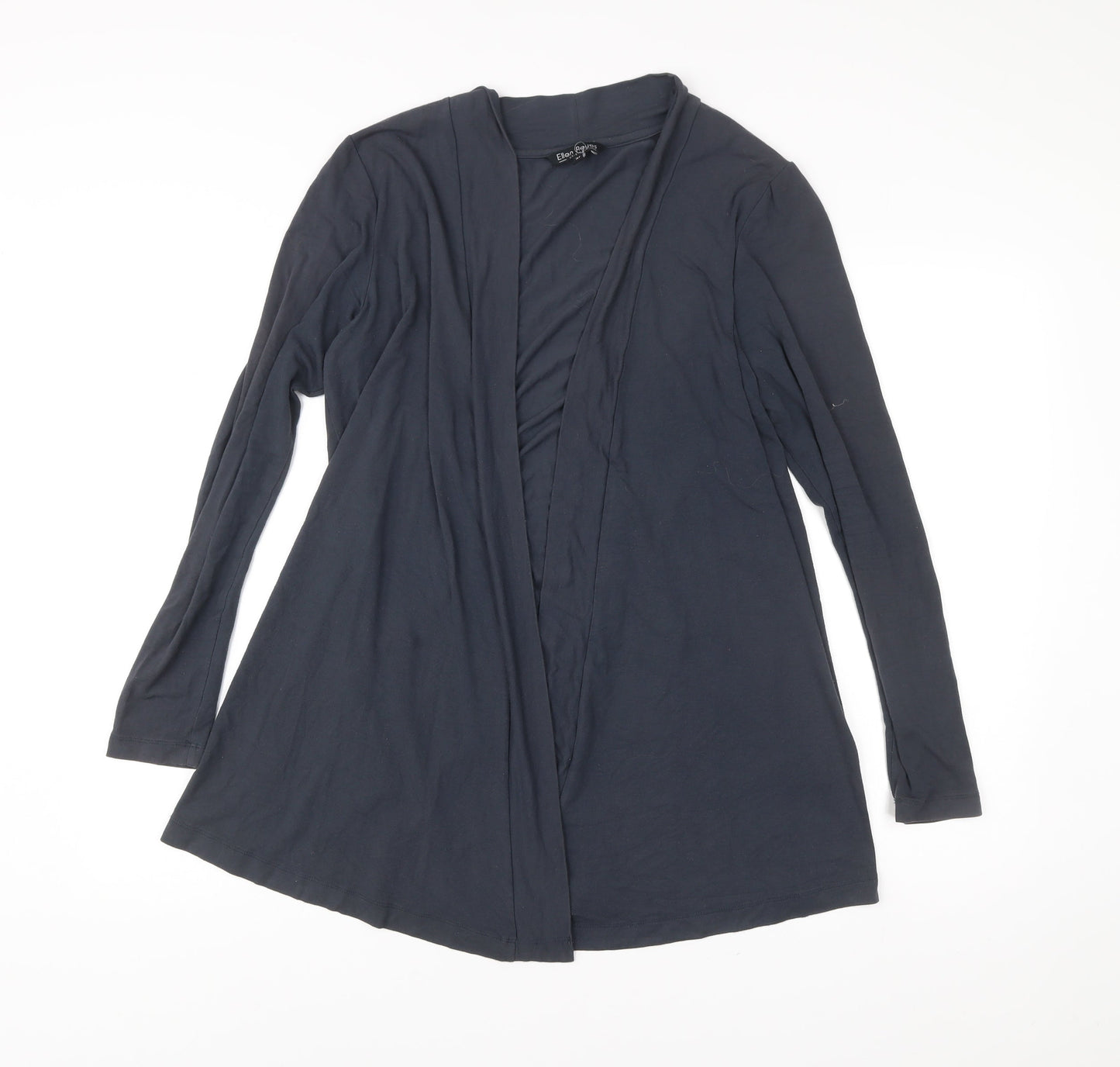 Ellen Reyes Womens Black Cardigan Size M Viscose Blend Long Sleeve