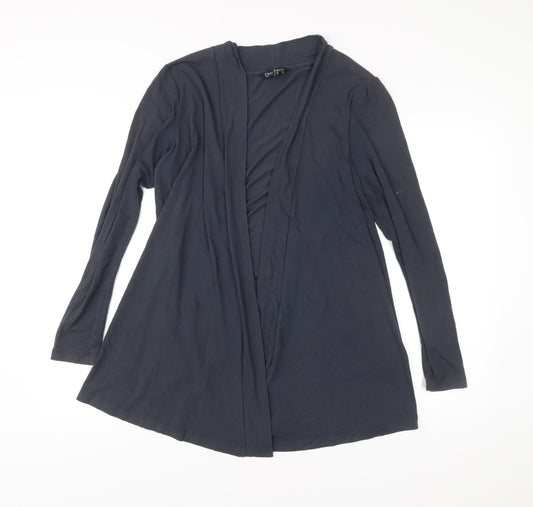 Ellen Reyes Womens Black Cardigan Size M Viscose Blend Long Sleeve