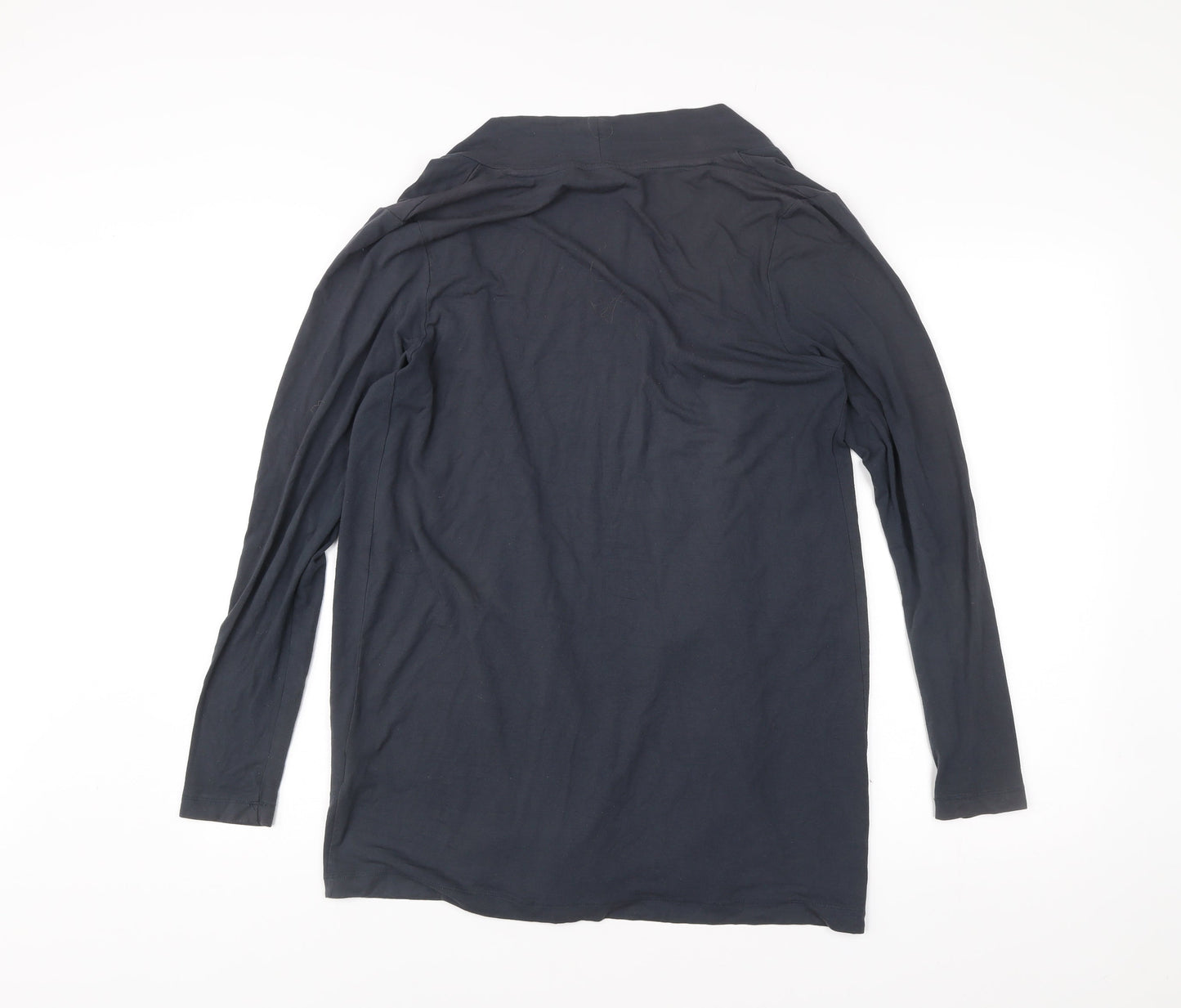 Ellen Reyes Womens Black Cardigan Size M Viscose Blend Long Sleeve