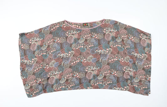 Labour of Love Womens Multicoloured Cotton Kimono Blouse M