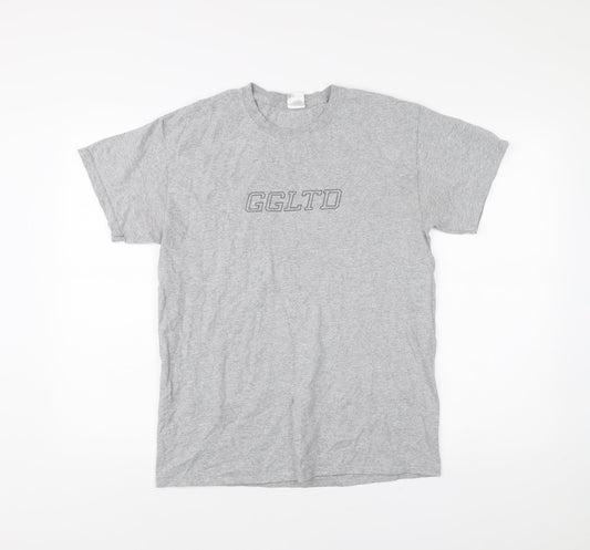 G&G Men’s Grey M Short Sleeve Crew Neck Cotton T-Shirt