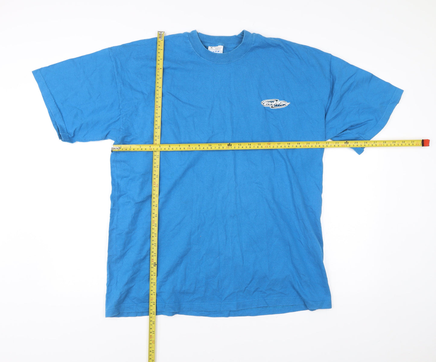 Fruit of the Loom Men's Blue XL Crew Neck Cotton T-Shirt