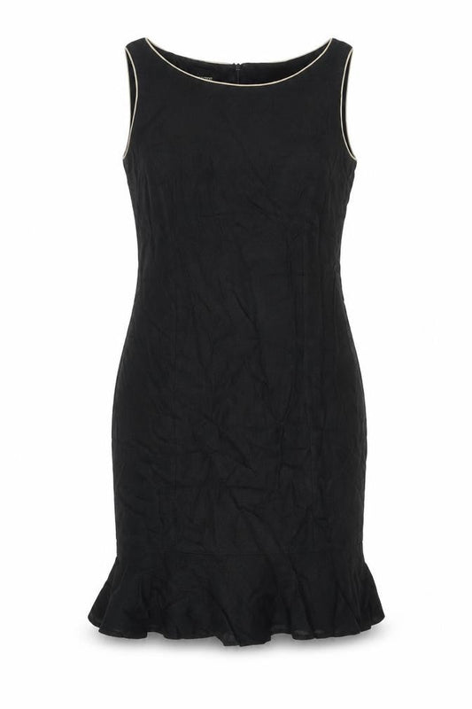 Hobbs Women’s Black Viscose Sheath Dress Size 12 Scoop Neck