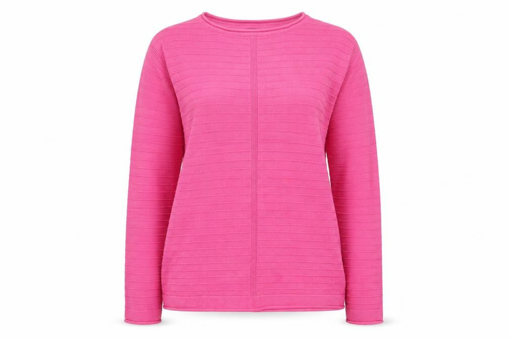 Crew Clothing Pink Jumper Size 12 Cotton Acrylic Pullover