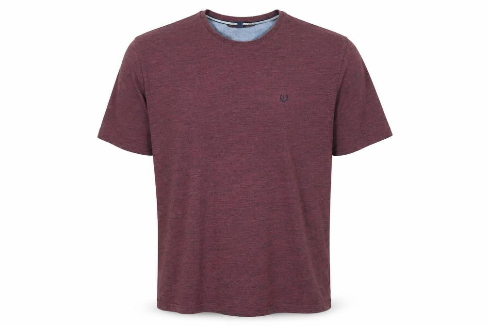 Lincoln Men’s Brown 2XL Crew Neck Short Sleeve Cotton T-Shirt