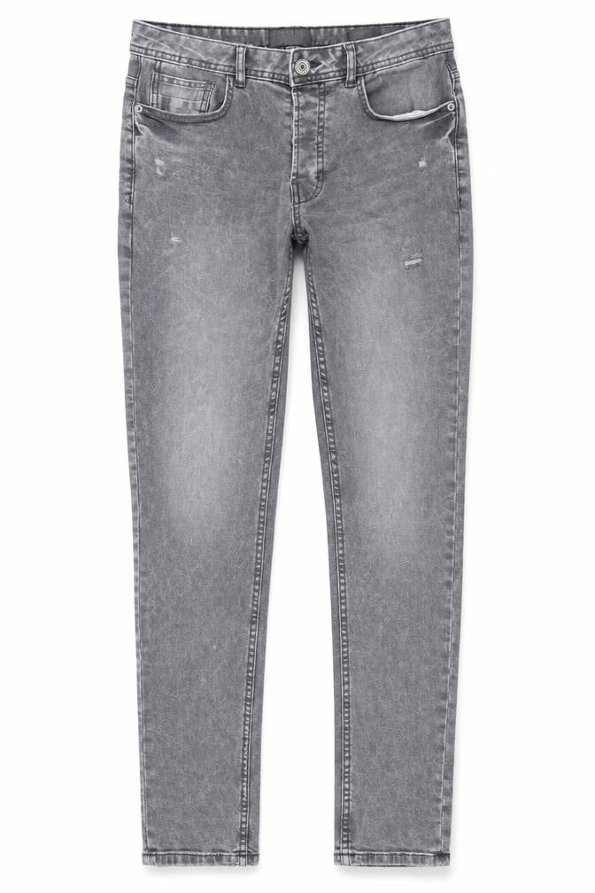 Denim Co. Mens Grey Skinny Slim Fit Jeans Size 36W 32L