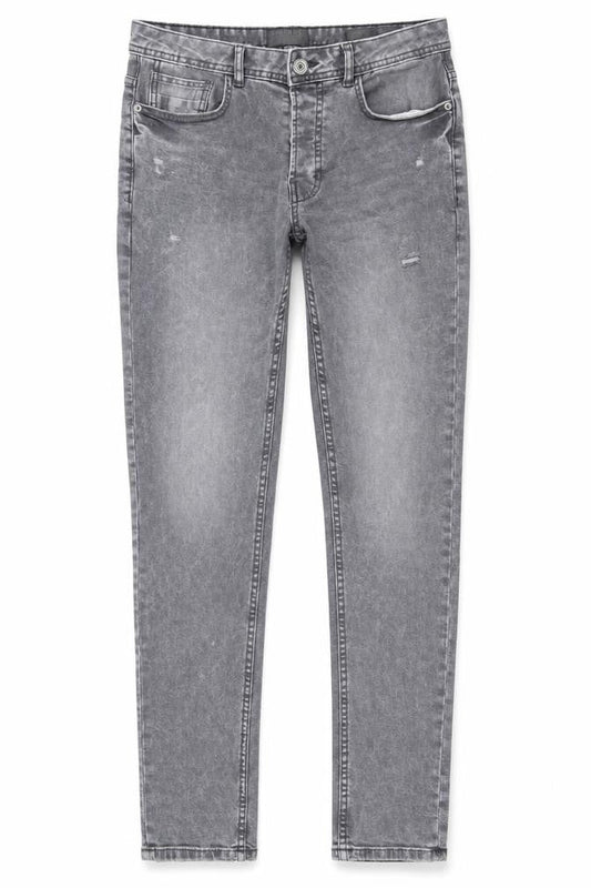 Denim Co. Mens Grey Skinny Slim Fit Jeans Size 36W 32L