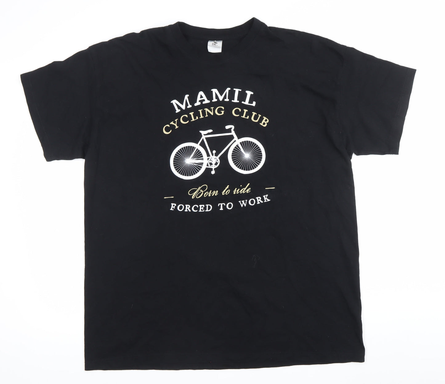 BC Collection Men's Black 2XL Cycling Club Graphic T-Shirt