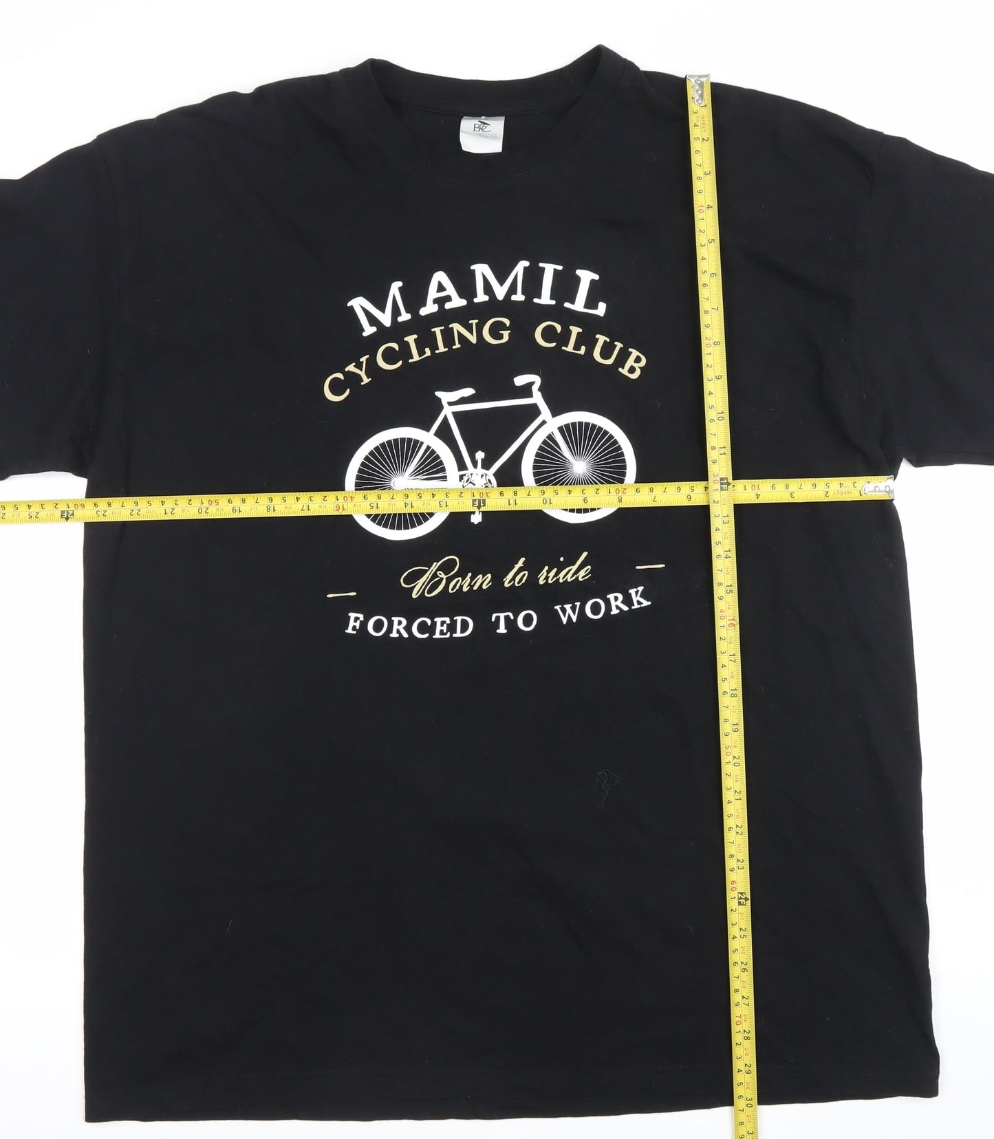 BC Collection Men's Black 2XL Cycling Club Graphic T-Shirt