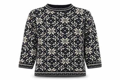 C&A Girls Black White Fair Isle Pullover Jumper 11-12 Years