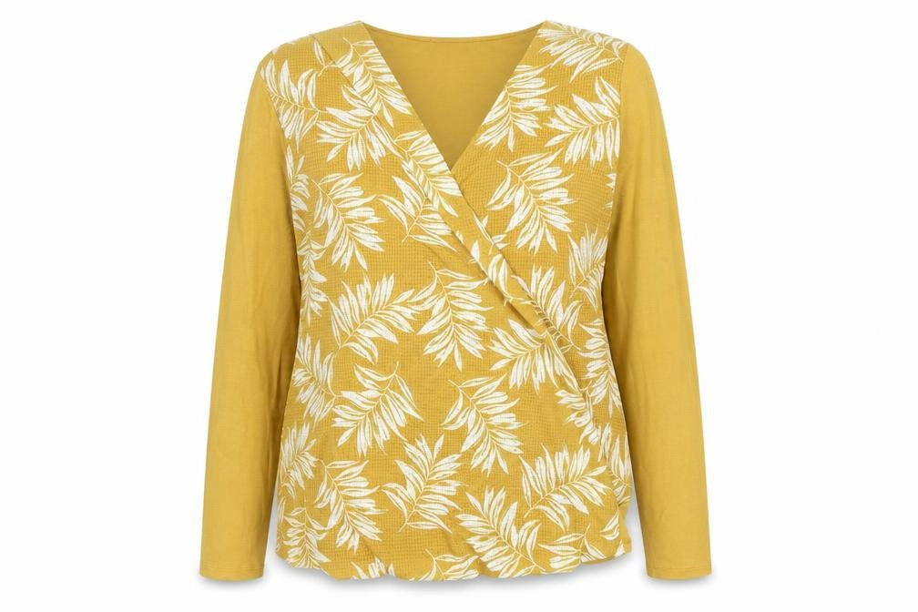 Marks & Spencer Per Una Women’s Yellow Floral Wrap Blouse UK 12