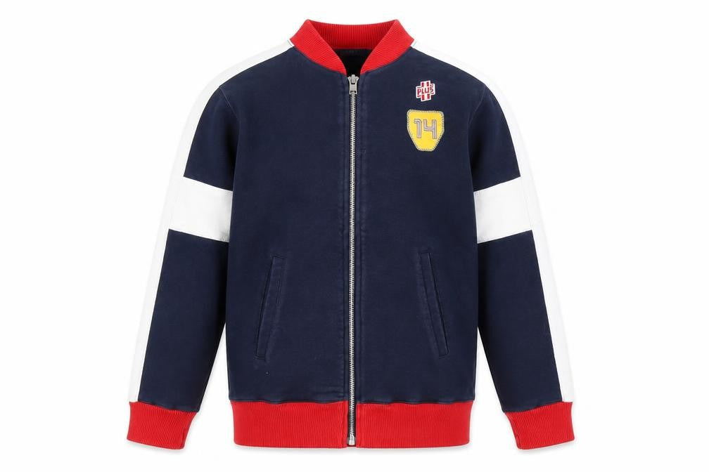 Diesel Boys Blue Full Zip Sweatshirt Jacket M Cotton Embroidered Logo