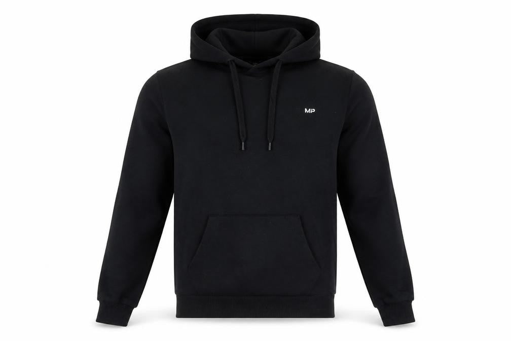 Myprotein Mens Black Pullover Hoodie Small Regular Fit Hooded Jumper