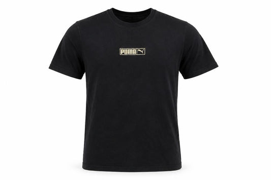 Puma Men's Black Small Logo T-Shirt Crew Neck Short Sleeve