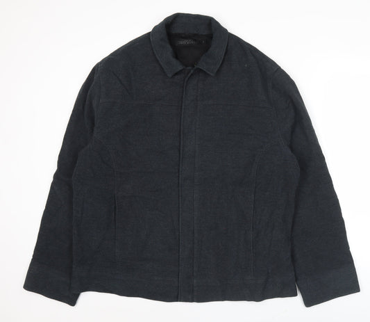 Jeff Banks Men’s Black XL 46" Cotton Blend Jacket Casual Workwear