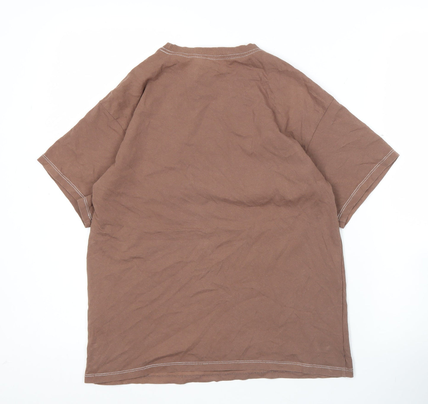 H&M Divided Women’s Brown 2XS Portland Print Basic T-Shirt