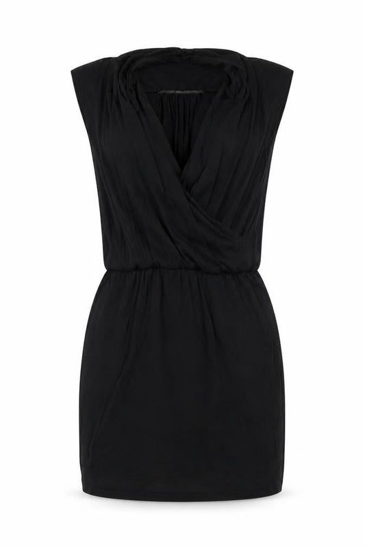 mbyM Womens Black Strapless Knee Length Dress Size M Party Cocktail