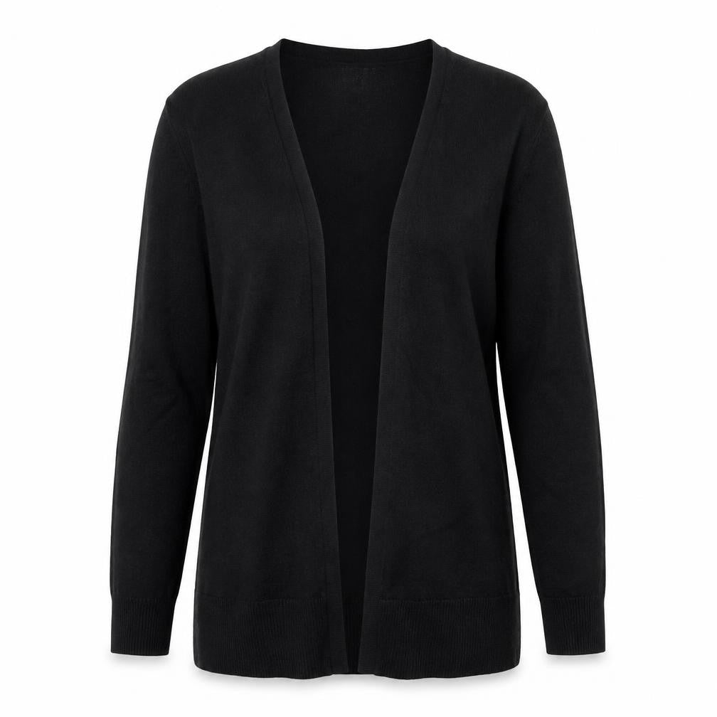 Amazon Essentials Womens Black M Knit Cardigan V-Neck Long Sleeve