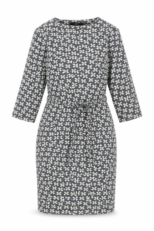 Next Women’s Blue Floral Shift Dress Size 12 Knee Length 3/4 Sleeve