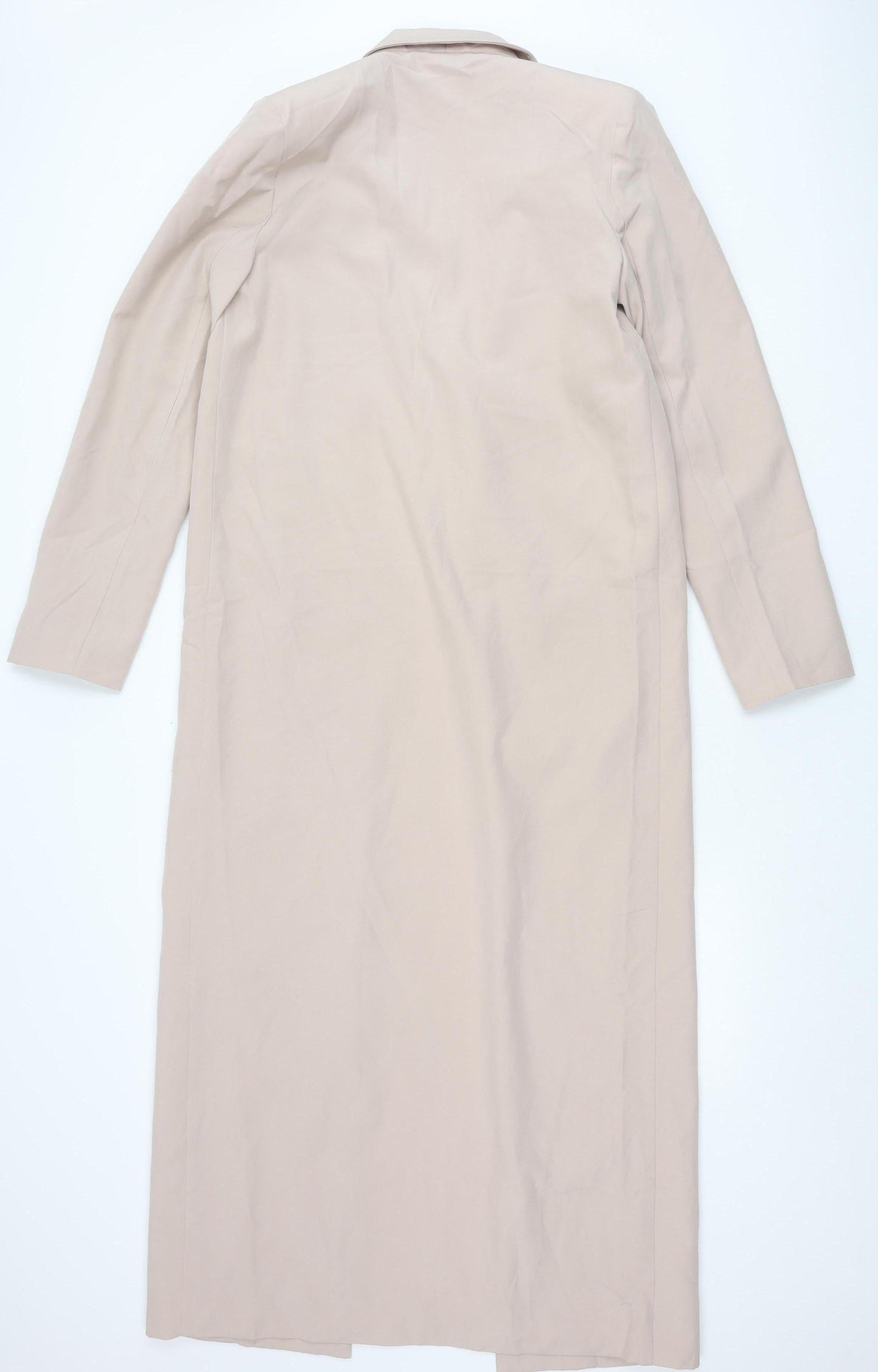 PrettyLittleThing Women’s Beige Long Trench Coat Size 10