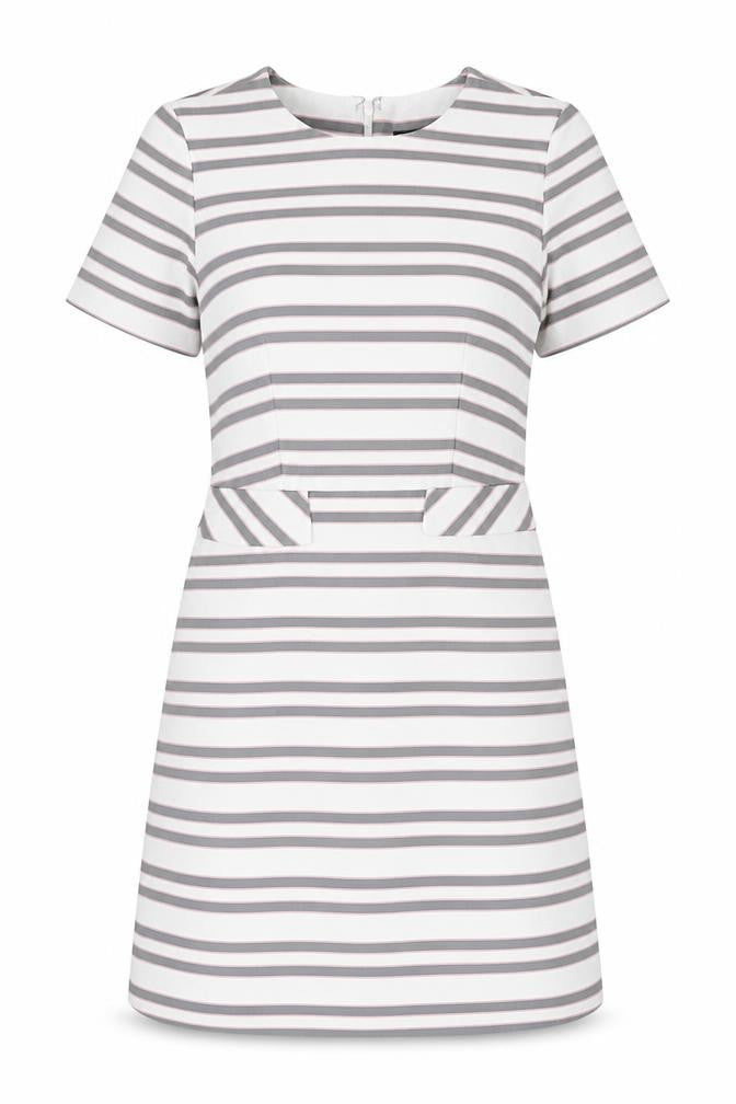 Warehouse Women’s Multicoloured Stripe Sheath Dress UK 8
