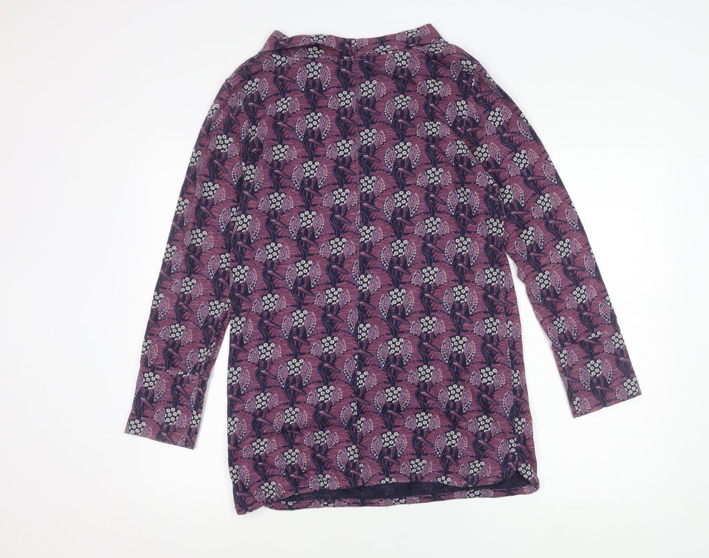 Weird Fish Womens Multicoloured Floral Tunic Blouse UK 10
