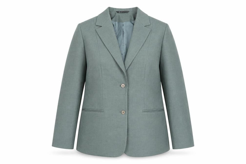 BHS Womens Grey Size 18 Notch Lapel Two-Button Blazer Jacket