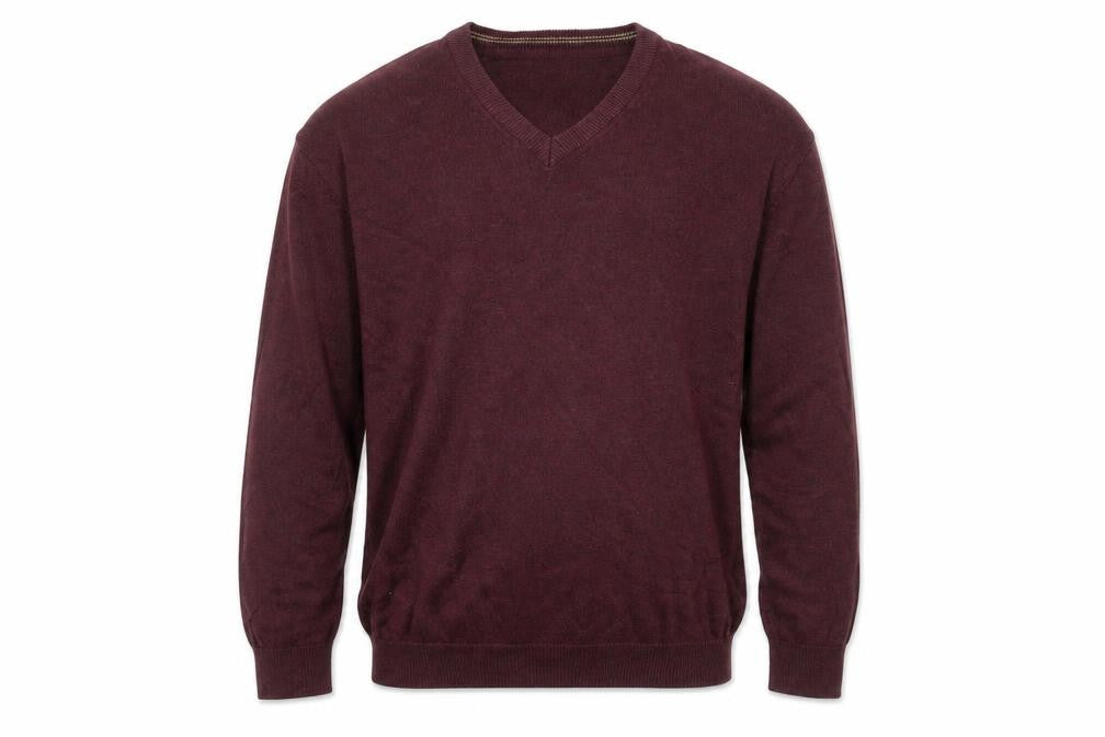 Dunnes Men’s Red V-Neck Cotton Knit Jumper Size M