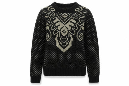Front view of Atmosphere women’s black jumper, size UK 10, crew neck knit pullover