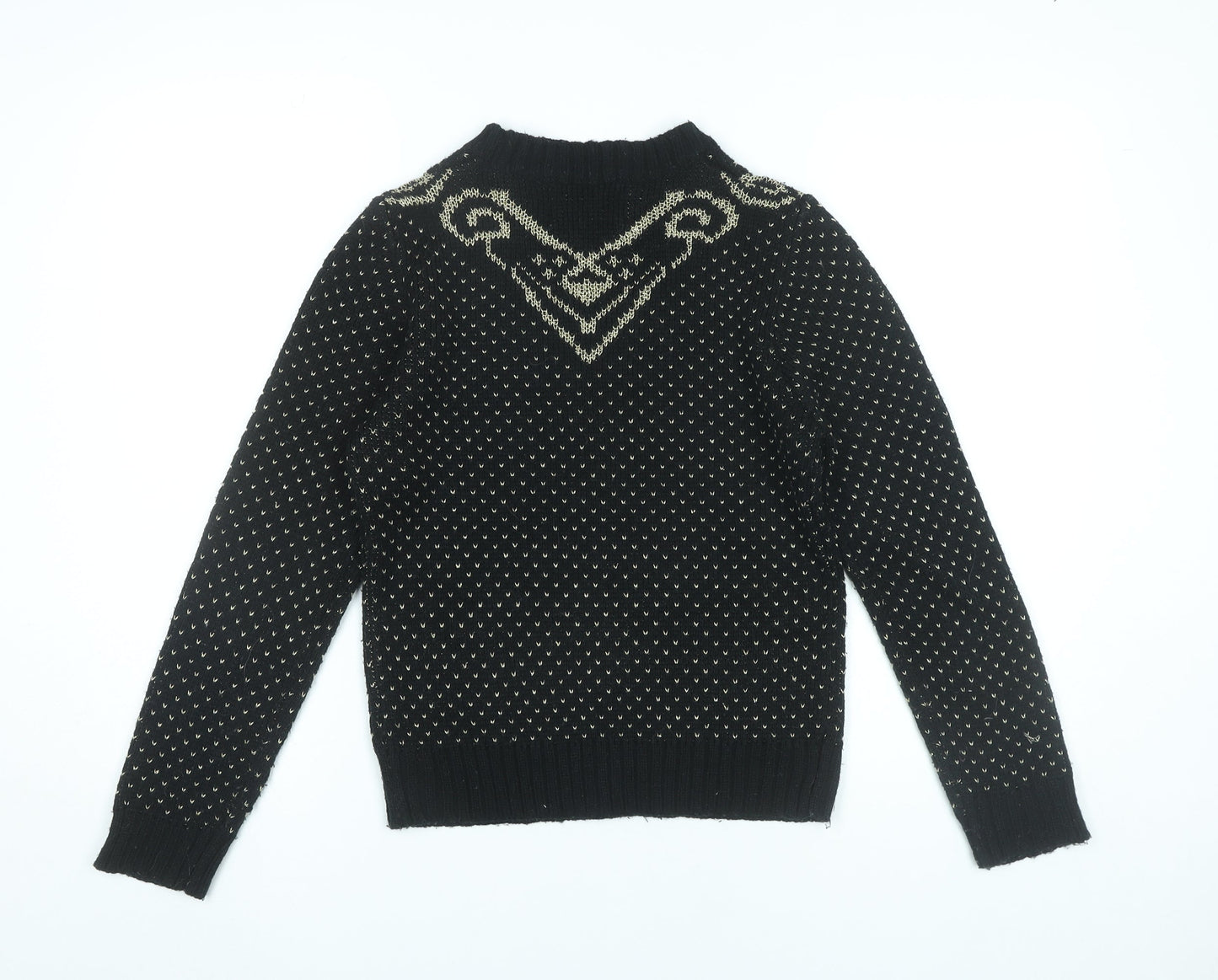 Atmosphere Womens Black Jumper Size 10 Crew Neck Knit Pullover