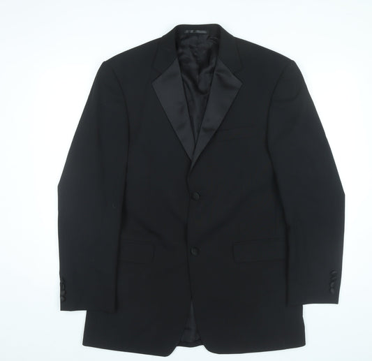 Moss Bros Men’s Black 38L Tuxedo Shawl Lapel Suit Jacket