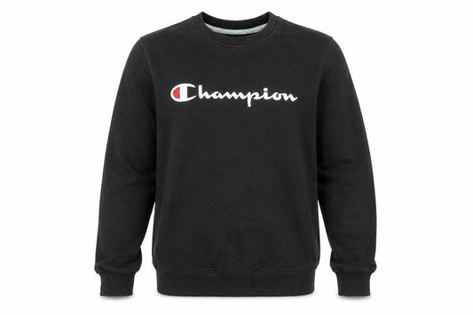 Champion Men's Black Small Pullover Sweatshirt Logo Print