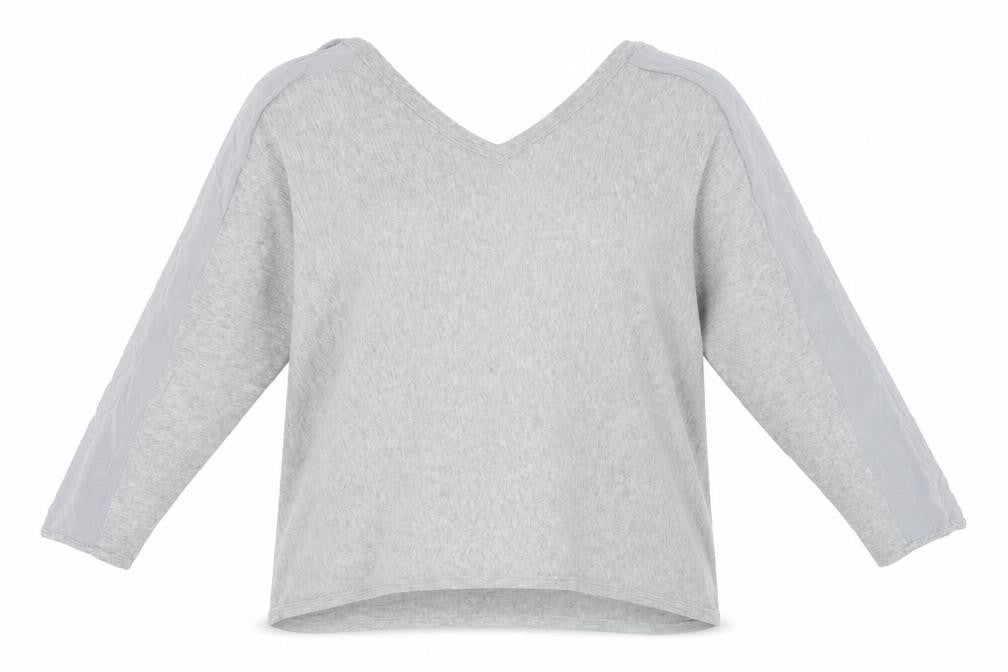 Mercer & Madison Womens Grey V-Neck Pullover Jumper Size 12 M