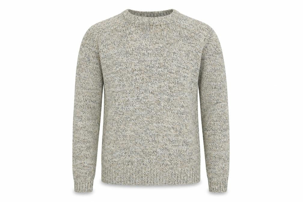 Kensington Eastside Men's Beige Knit Pullover Jumper Size M