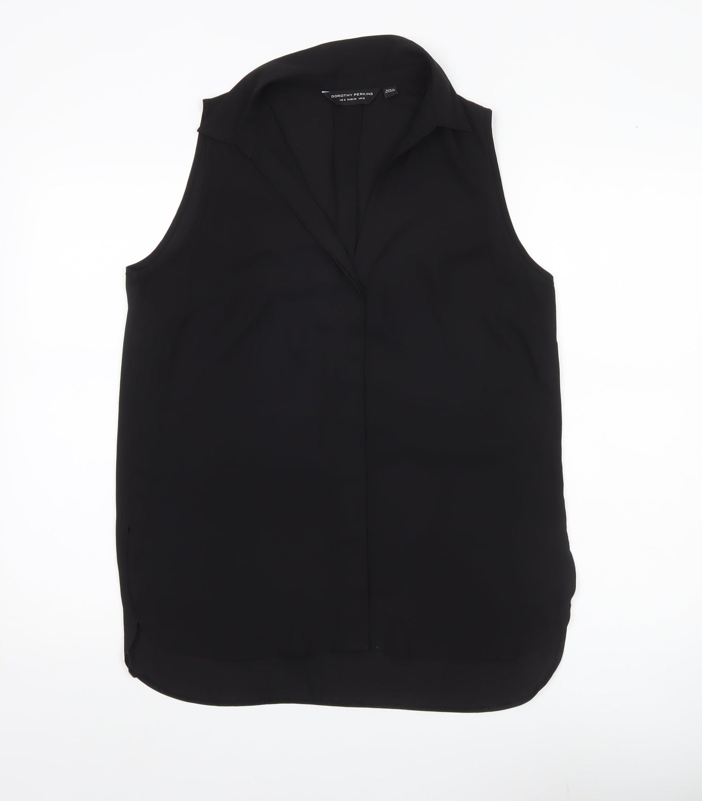 Dorothy Perkins Women’s Black Sleeveless Blouse UK 12 Work Casual