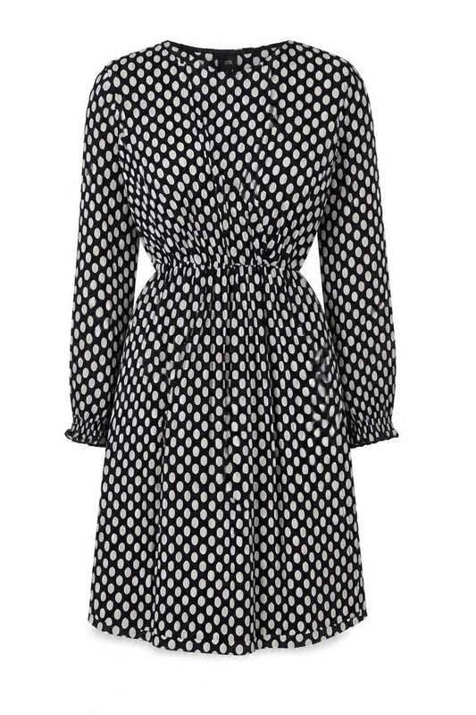 River Island Women’s Black Polka Dot A-Line Short Dress Size 10