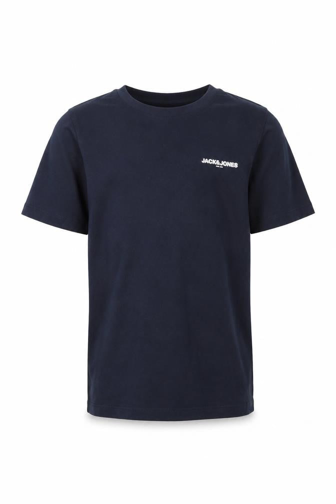 Jack & Jones Boys Blue Logo T-Shirt 12 Years Short Sleeve Crew Neck