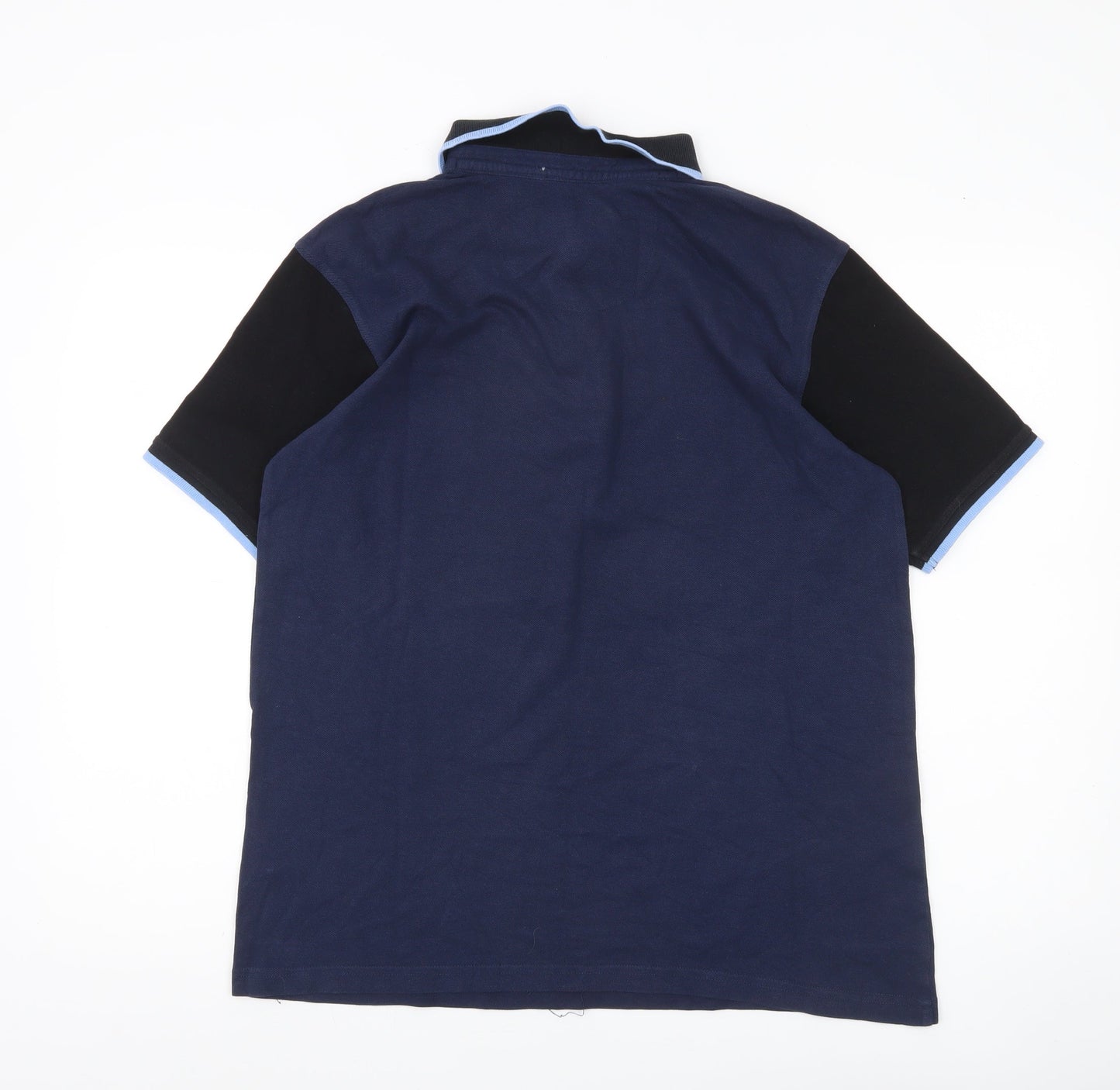 Manchester City Men's Blue Polo Shirt M Cotton Short Sleeve