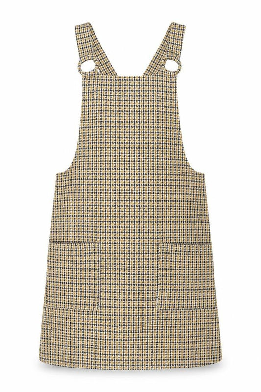 New Look Women’s Multicoloured Houndstooth Pinafore Dress UK 8