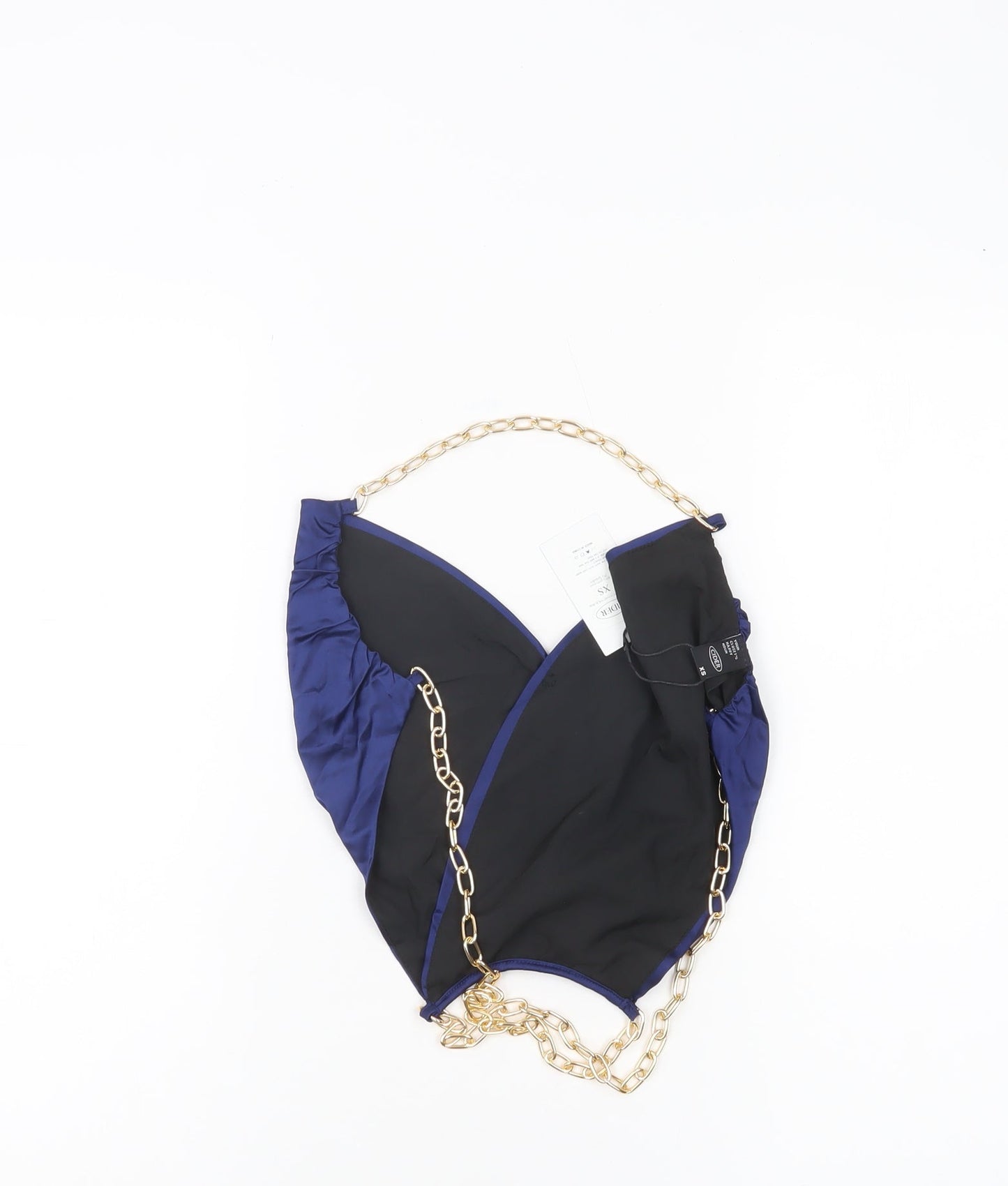 Cider Women’s Blue Satin Camisole Tank Top XS Partywear