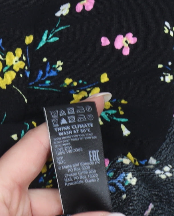Marks and Spencer Women’s Multicoloured Floral Shift Dress Size 8