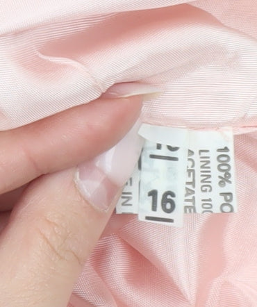 Prima Collections Women’s Pink Knee Length Sheath Dress Size 16