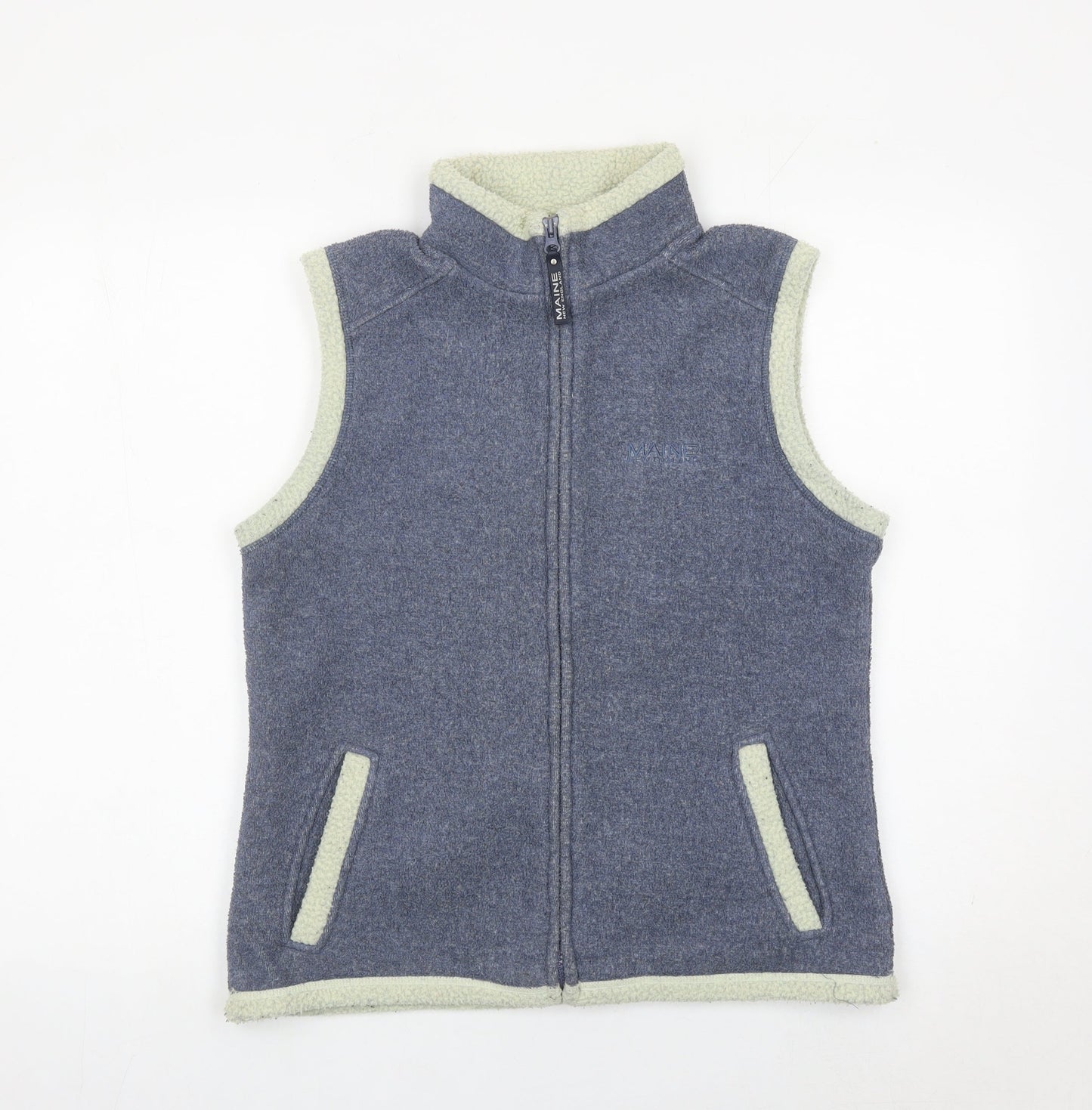 Maine New England Men’s Blue Fleece Waistcoat Bodywarmer Size S