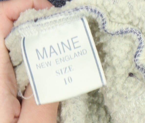Maine New England Men’s Blue Fleece Waistcoat Bodywarmer Size S