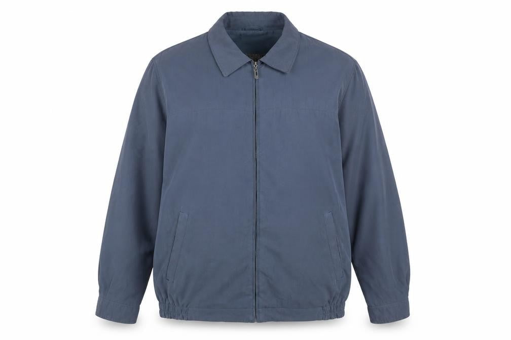 Greenwoods Men’s Blue XL Basic Jacket Full Zip Polyester Blend
