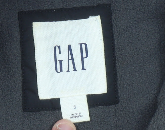 GAP Men's Black Small Nylon Full Zip Jacket Coat Casual