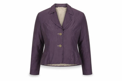 Precis Petite Women's Purple Silk Suit Jacket Size 10 Regular