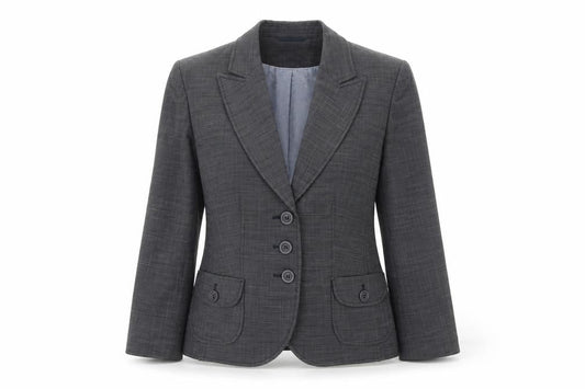Next Women Grey Size 8 Tailored Blazer Jacket Single Breasted Workwear