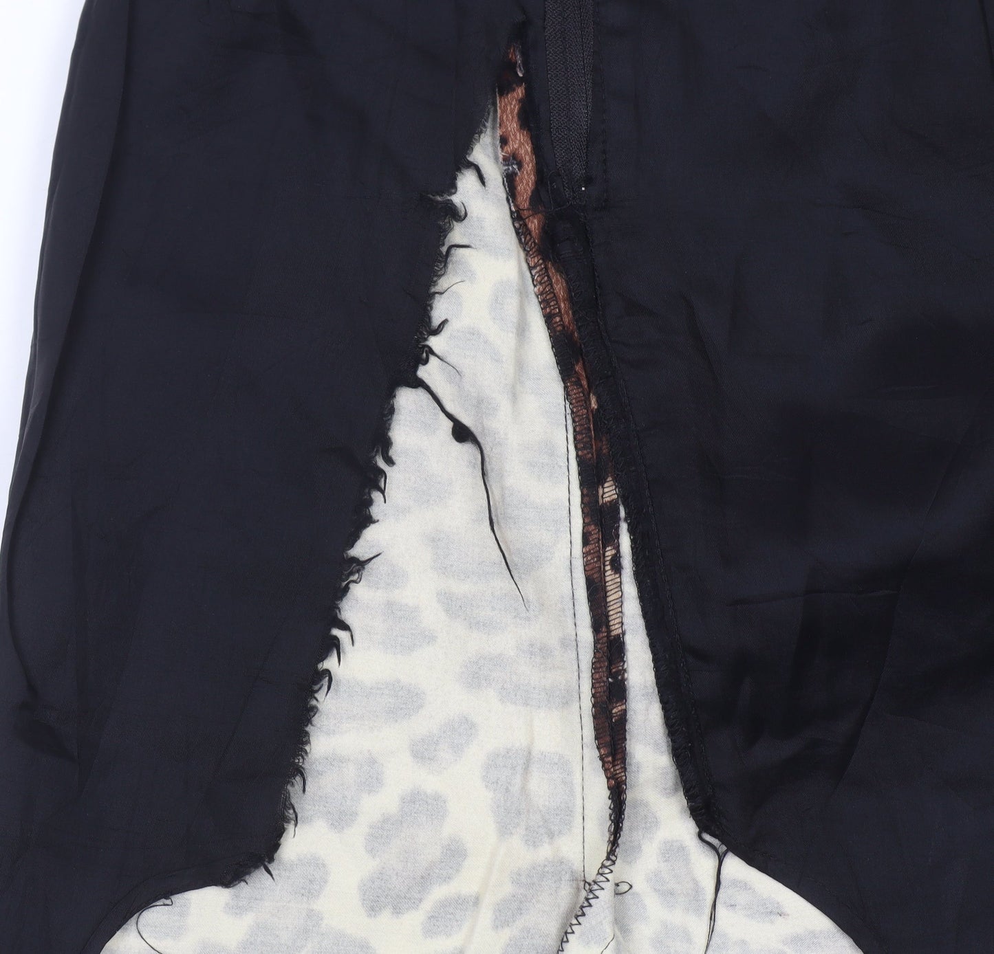 Le Chateau Womens Brown Leopard Print Pencil Skirt Size 6