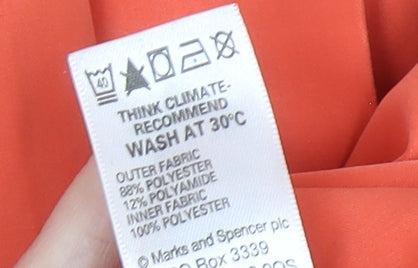 Marks and Spencer Women’s Red Jacket UK 18 Mid-Length Collared